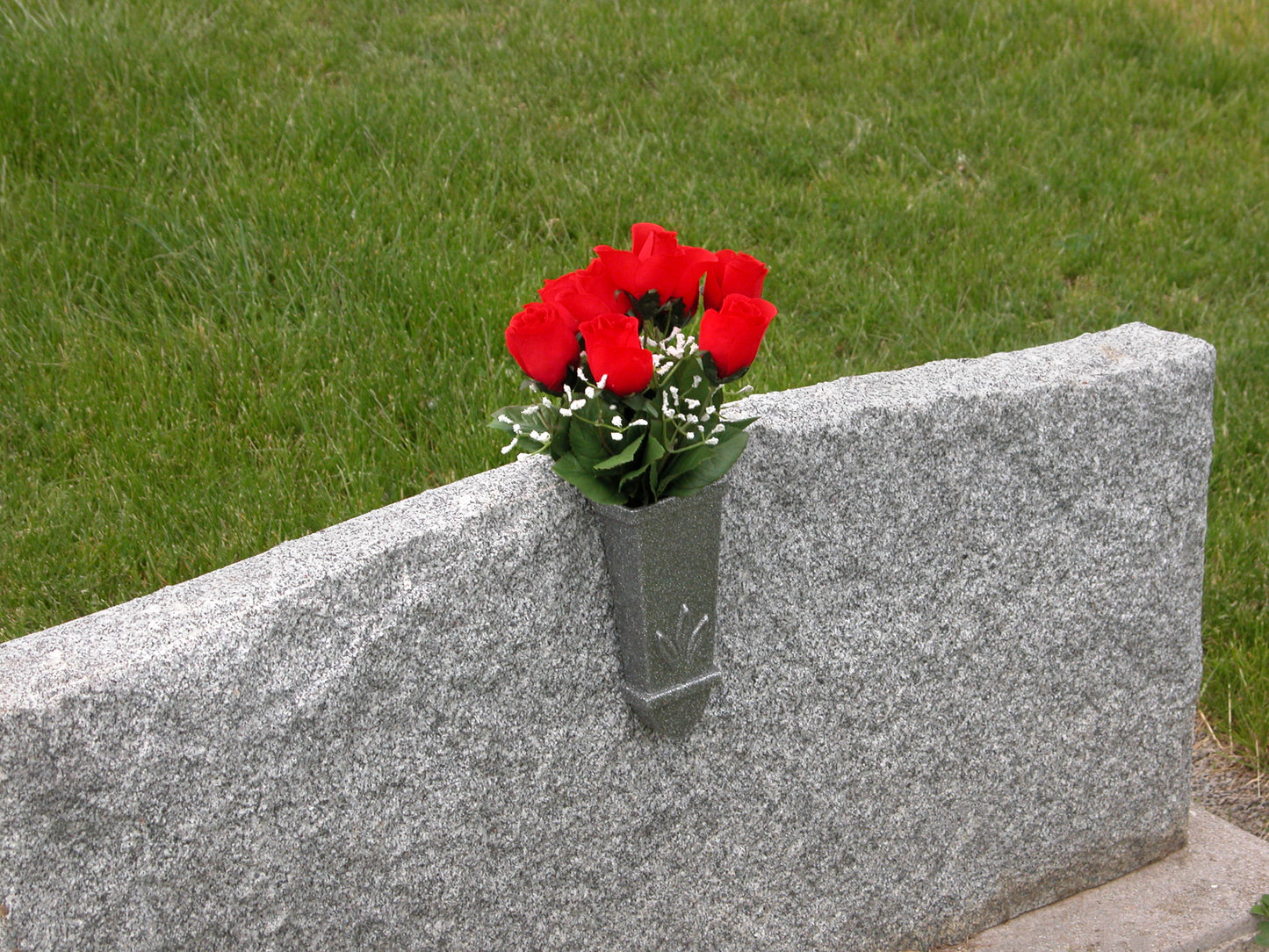 Large Wall Mounted Vase - Grey