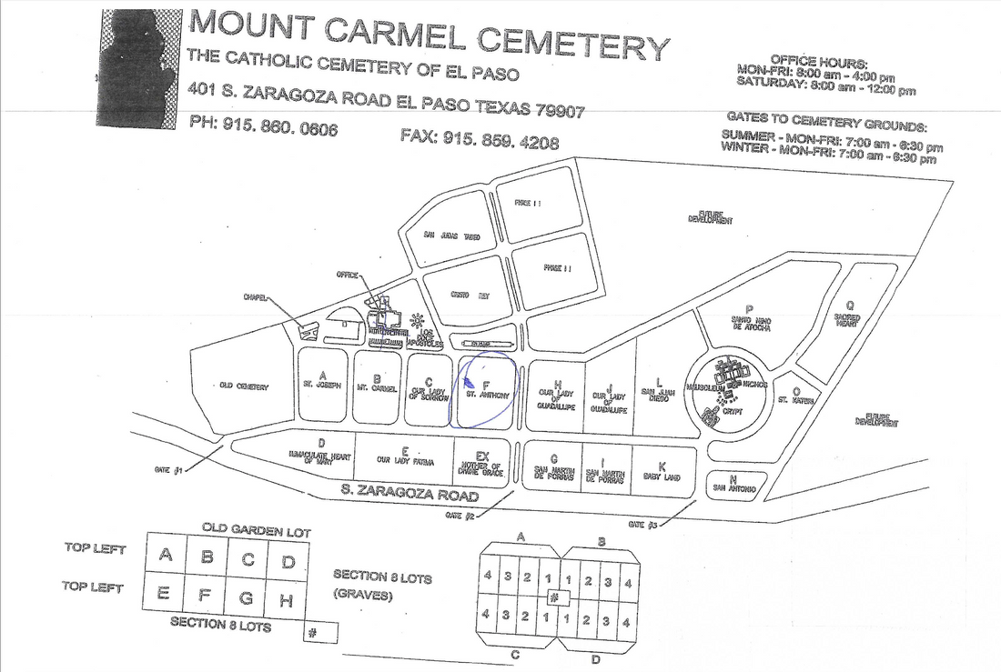 Mount Carmel Cemetery El Paso Texas Kings Valley Monuments Stone Mount carmel cemetery el paso texas kings valley monuments stone