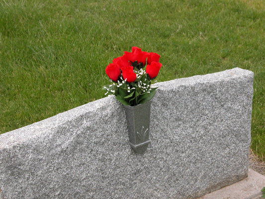 Large Wall Mounted Vase - Grey